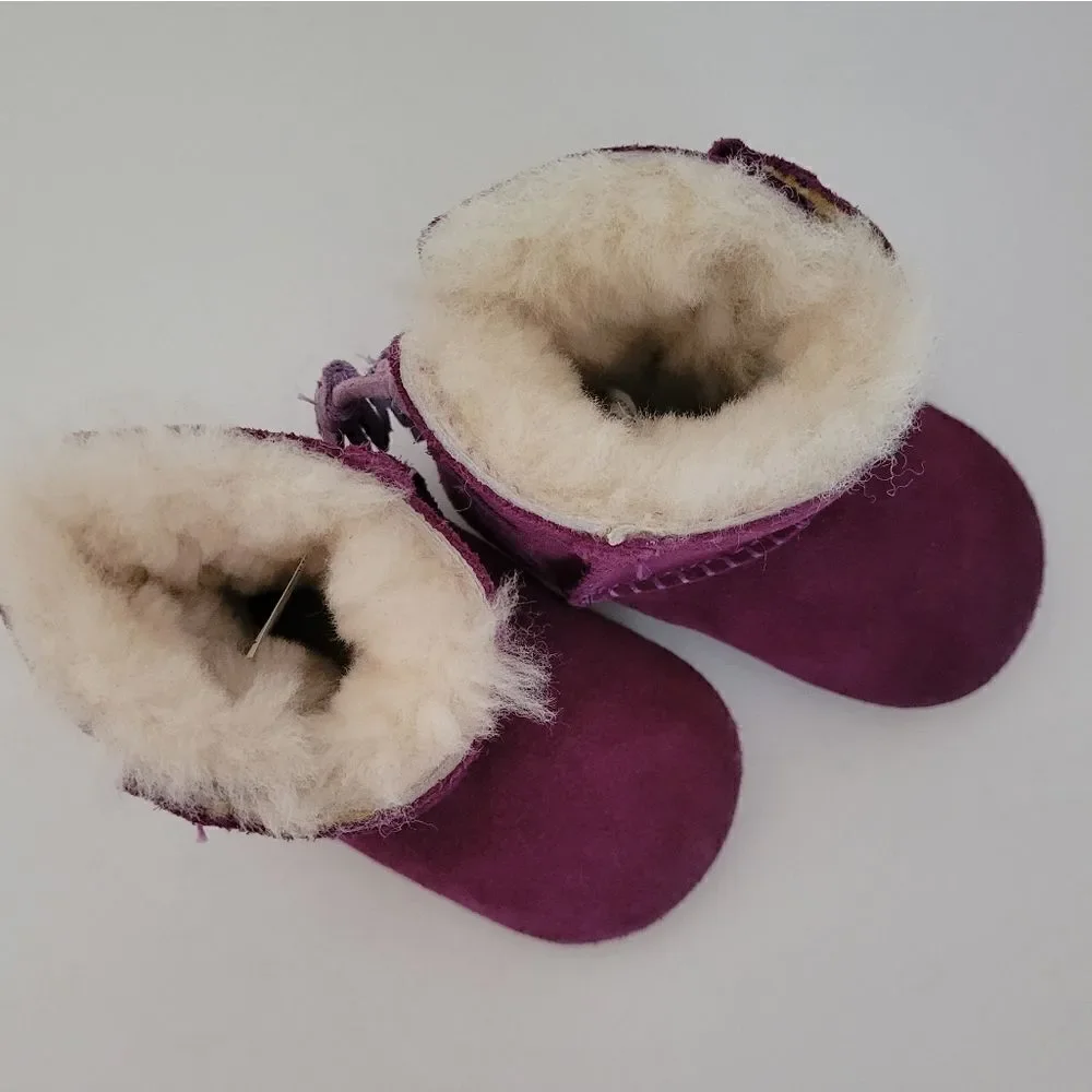 UGG® Mocassin Purple Boy Girl Bootie 6-12 Months